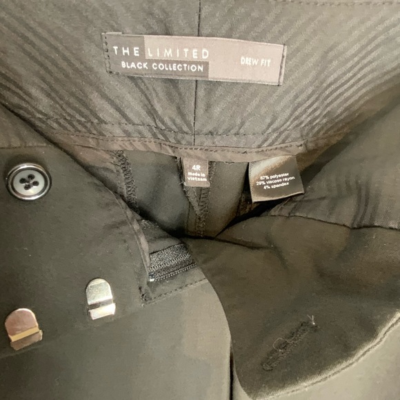 The LIMITED - DREW Cut PANTS Sz 4 Lightweight - BLACK - Picture 10 of 12